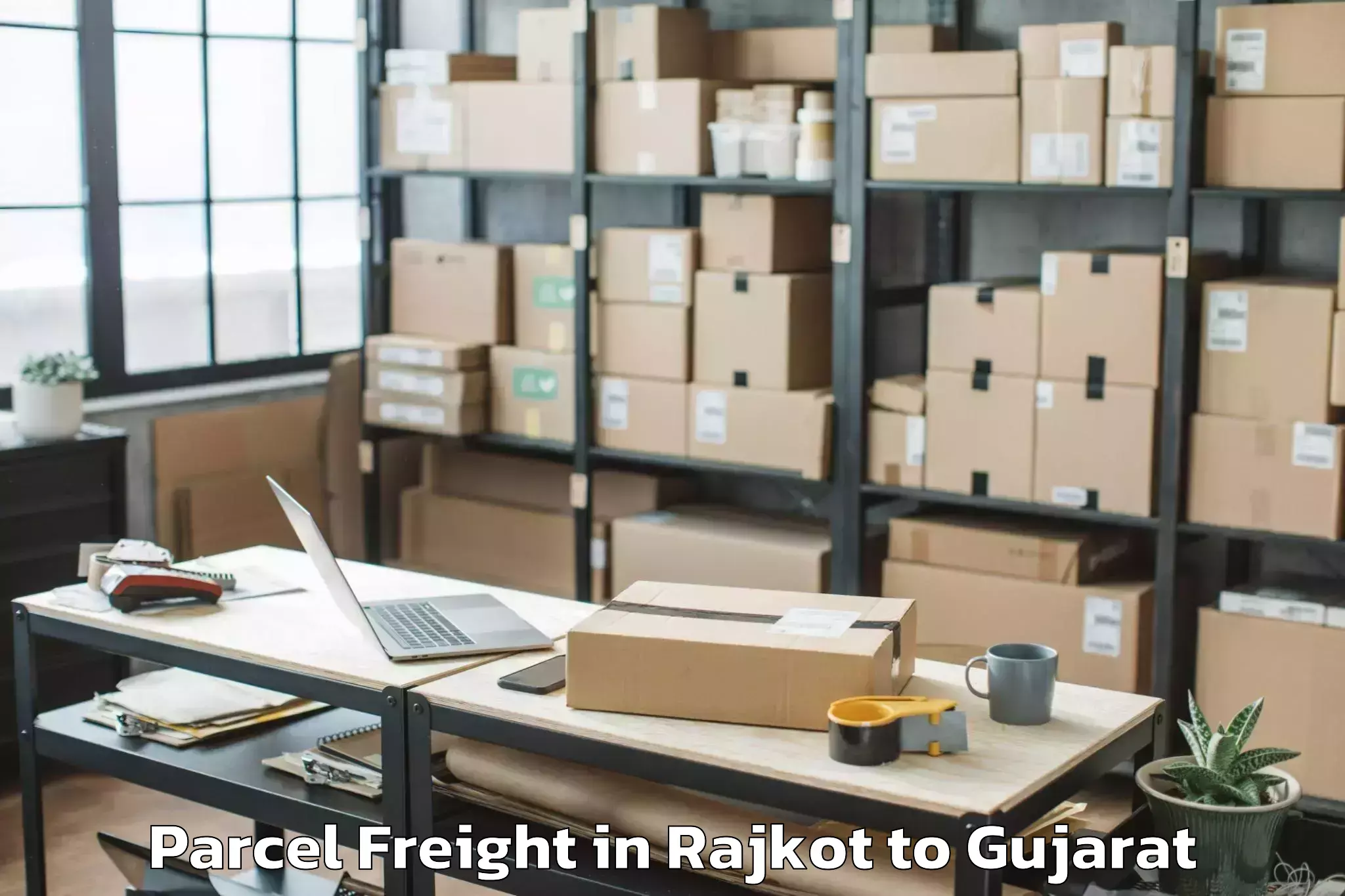 Easy Rajkot to Mahemdavad Parcel Freight Booking